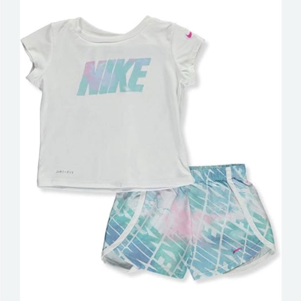 Nike Girls Dri Fit 2 Piece Athletic Outfit - 3T
